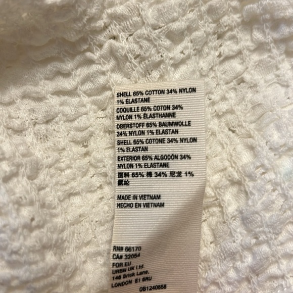 Free People corset, smocked top size large - Picture 8 of 10